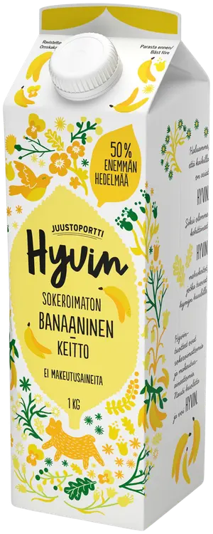 Juustoportti Hyvin mehukeitto 1 kg banaaninen
