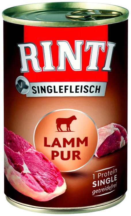 Rinti Singlefleisch Pure Lammas 400g, purkki