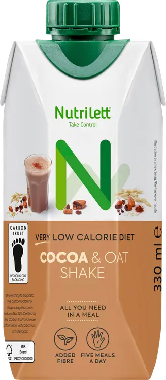 Nutrilett Cocoa & Oat VLCD valmis kaakao&kauramaitopirtelö  330ml