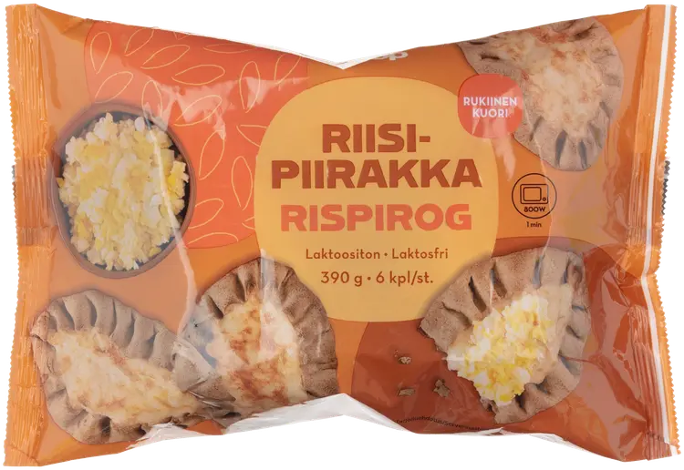 Coop Riisipiirakka 6kpl 390g