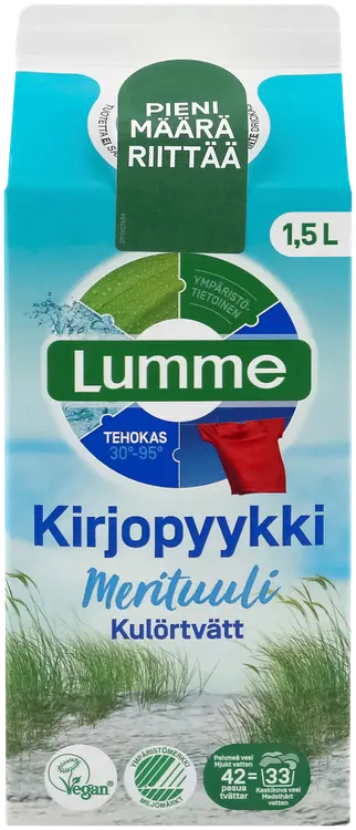 Lumme Kirjopyykki Merituuli tiivistetty pyykinpesuneste 1500ml