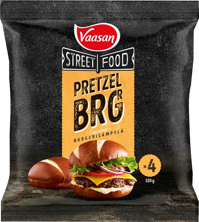 Vaasan Street Food The Pretzel BRGR 4x80g/80g pakaste