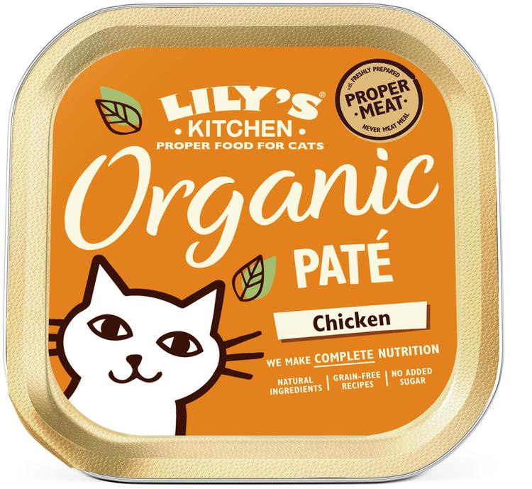 Lily's Kitchen 85g Organic Paté kanaa luomukissanruoka