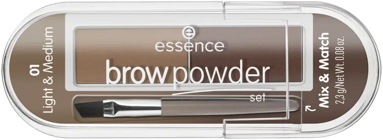 essence brow powder set 01 light & medium 2.3 g