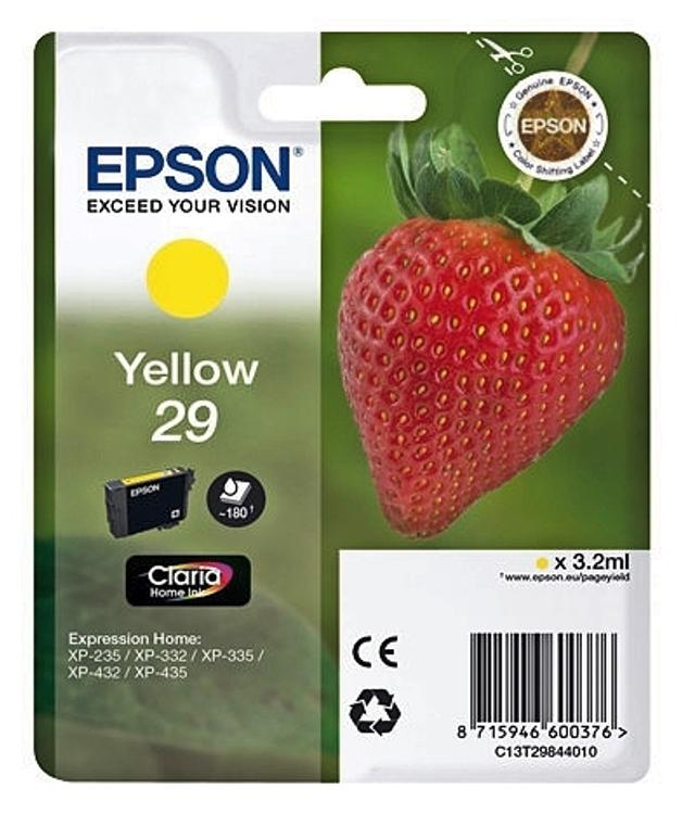 Epson mustepatruuna 29 keltainen