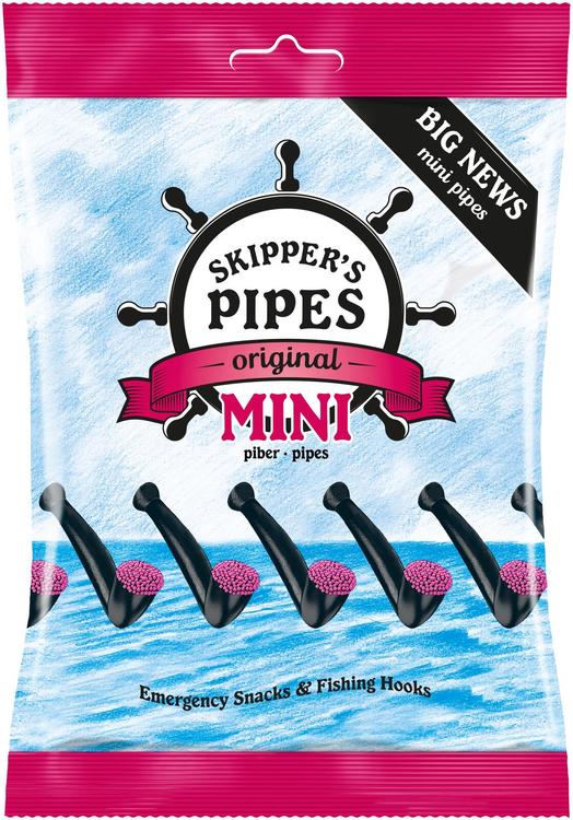 Skipper's Mini Pipes Original lakritsimakeinen 192g