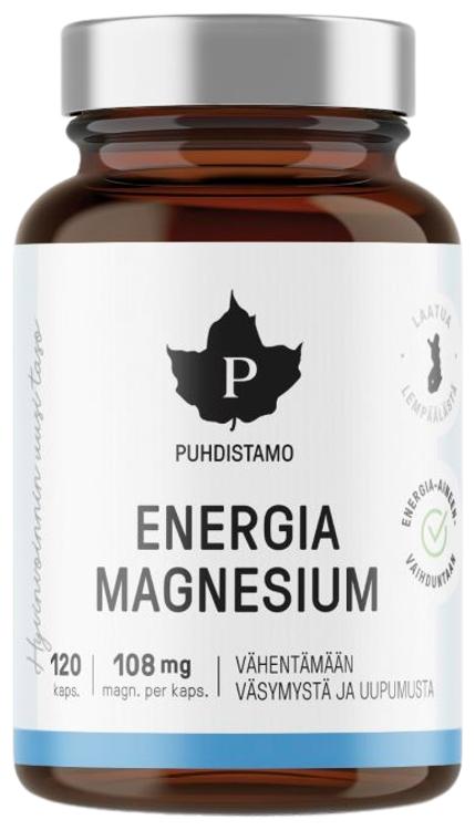 Puhdistamo Energia Magnesium 120 kaps