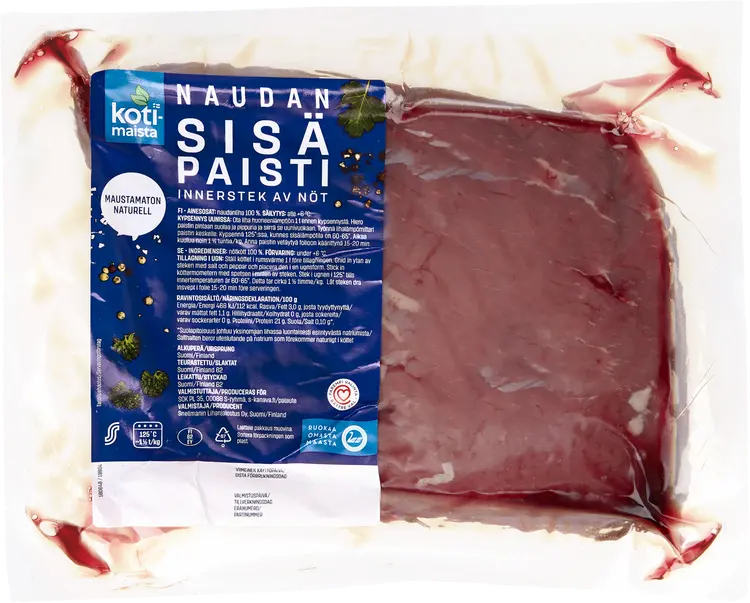 Kotimaista Naudan sisäpaistipala n1kg