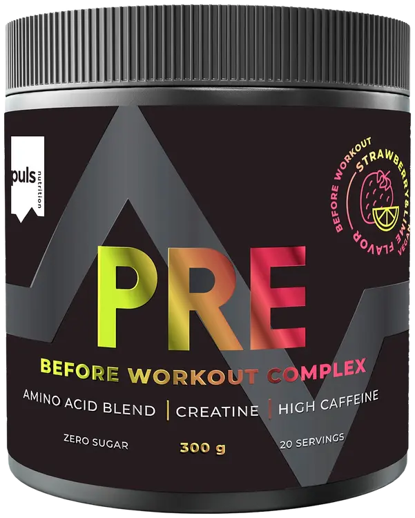 PULS Pre workout juomajauhe mansikka-lime 300g