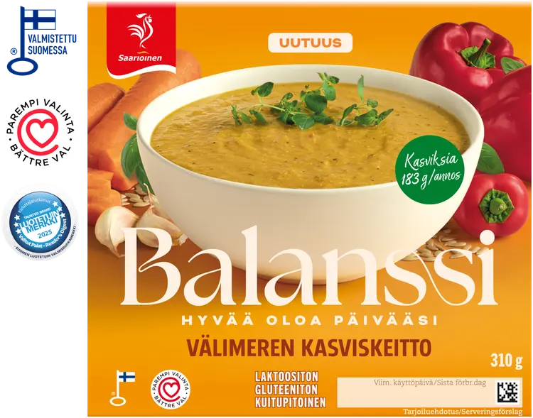 Saarioinen Balanssi Välimeren kasviskeitto 310g
