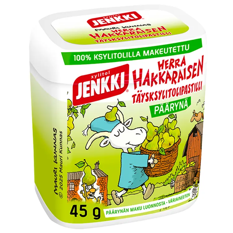 Jenkki Herra Hakkarainen Päärynä täysksylitolipastilli 55g