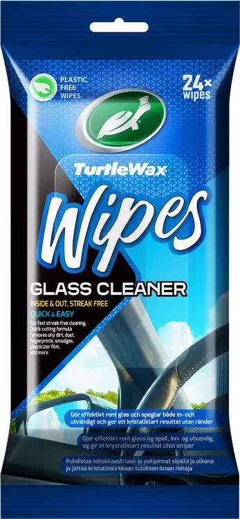 Turtle Wax lasinpuhdistusliina 24 kpl