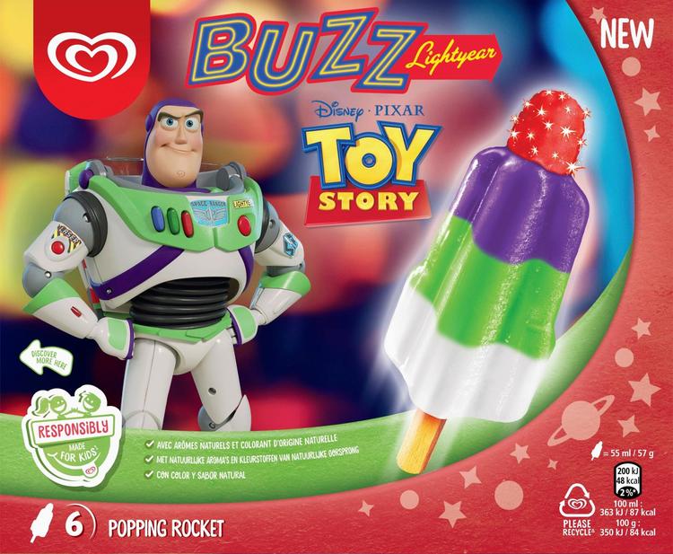Heartbrand Disney Monipakkaus Popping Rocket 330 ML/342g