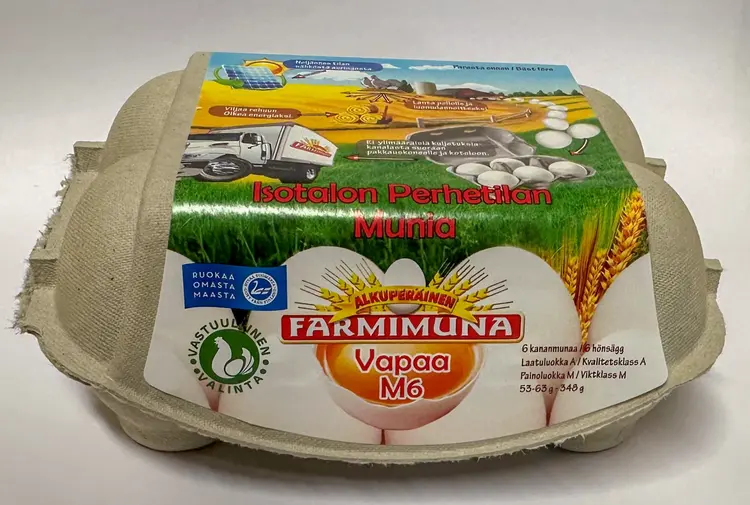 Farmimuna vapaa kananmuna M6
