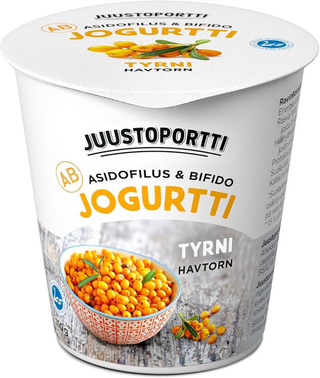 Juustoportti AB-jogurtti 150 g tyrni