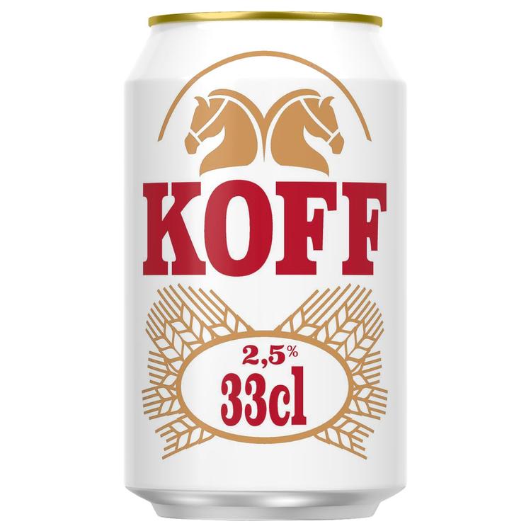 Koff Lager olut 2,5 % tölkki 0,33 L