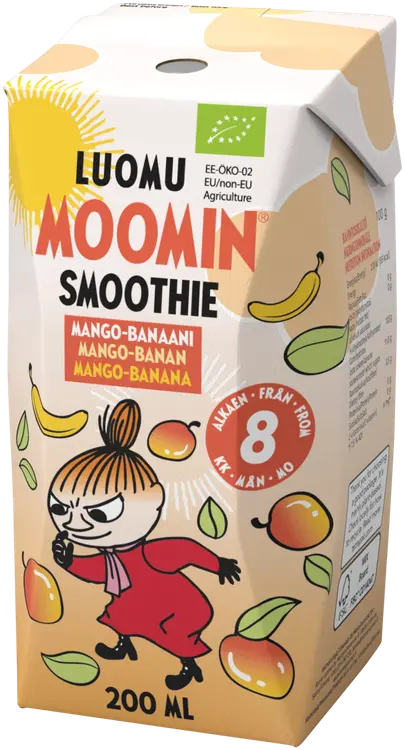 Moomin mango banaani smoothie luomu 200ml