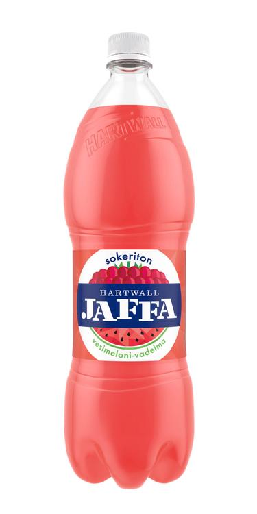 Hartwall Jaffa Vesimeloni-Vadelma Sokeriton virvoitusjuoma 1,5 l