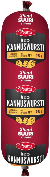 Pouttu Ost Kannuswurst 500g, Stång