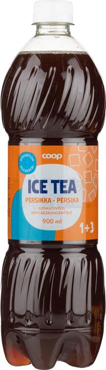 Coop jääteejuomatiiviste persikka sokeriton 1+3 0,9l