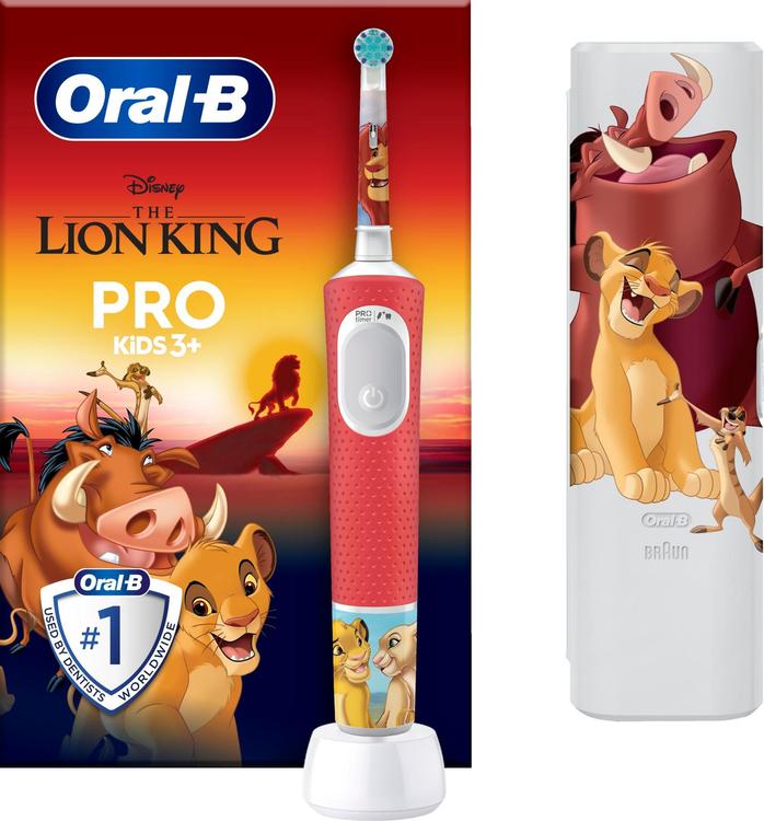Oral-B Vitality Pro Kids Lion King sähköhammasharja + matkakotelo