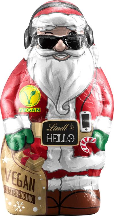 Lindt HELLO Vegan Santa kaakaotuote, vegaaninen suklaakuvio 80g