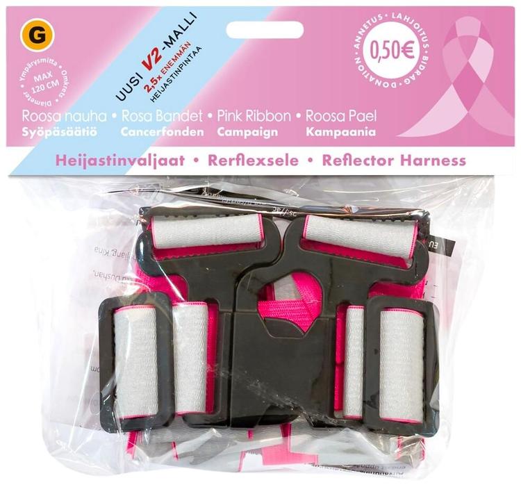 Kiilu G Heijastinvaljaat Roosa pinkki