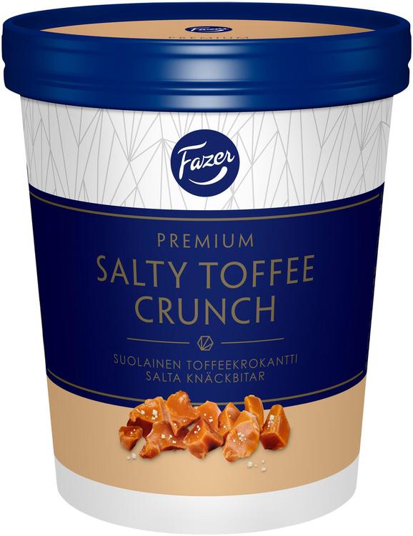 Fazer Premium Salty Toffee Crunch kermajäätelö 270g/480ml