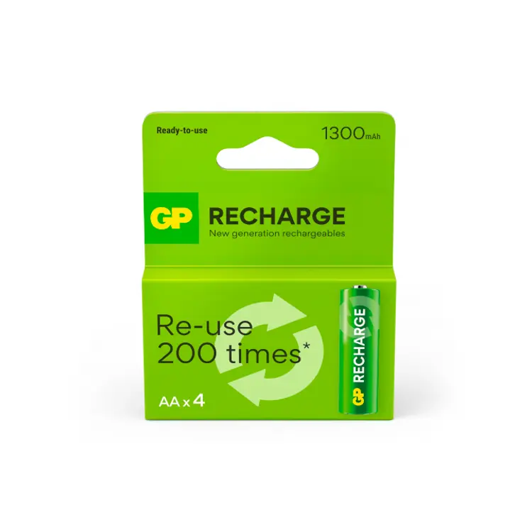 GP Recharge AA-akku 1300mAh 4kpl