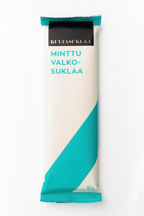 Kultasuklaa Valkosuklaa-minttu suklaalevy 80g