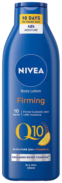 NIVEA 250ml Q10 + Vitamin C Firming Body Milk -vartalovoide