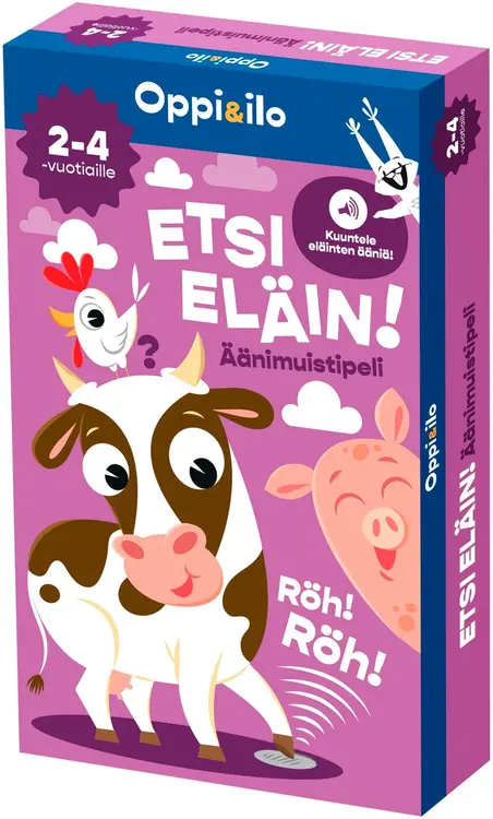 Oppi&ilo Etsi eläin! -äänimuistipeli 2-4 v