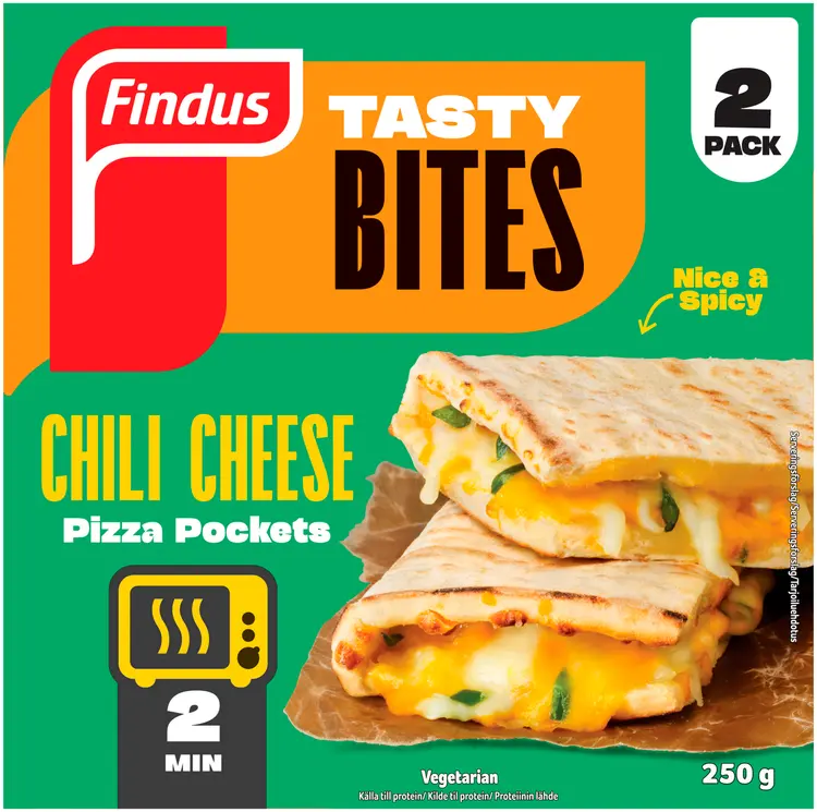 Findus Pizza Pockets Chili Cheese 250g