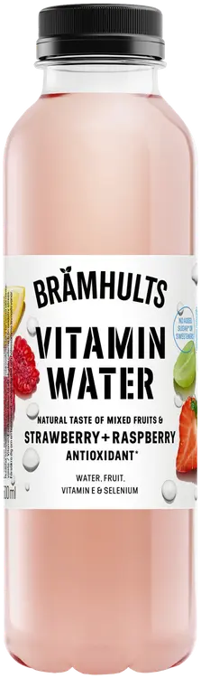 Brämhults Vitamin Water Mansikka-vadelma juoma 0,5 L