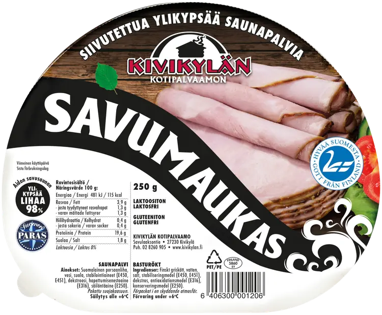 Kivikylän Savumaukas  maalaispalvikinkku 250g