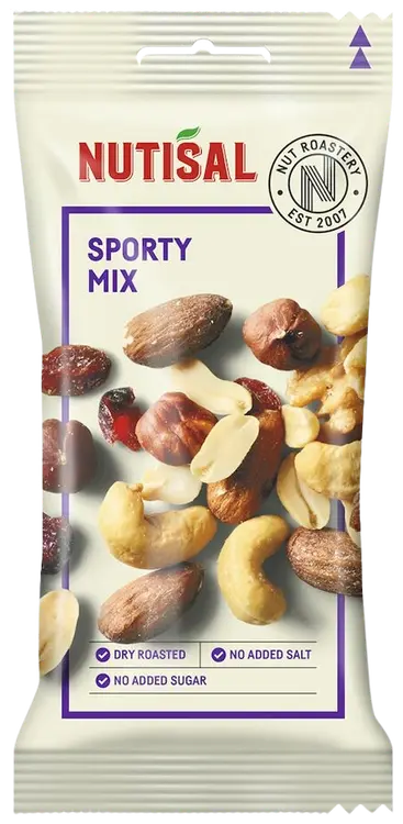Nutisal Sporty Mix pähkinäsekoitus 60g