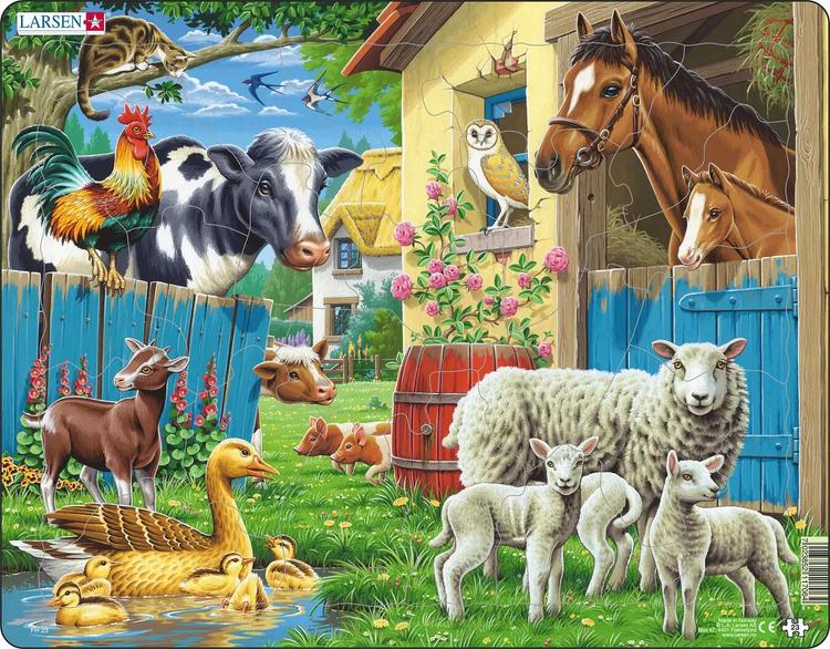 Raampuzzle Farmiloomad
