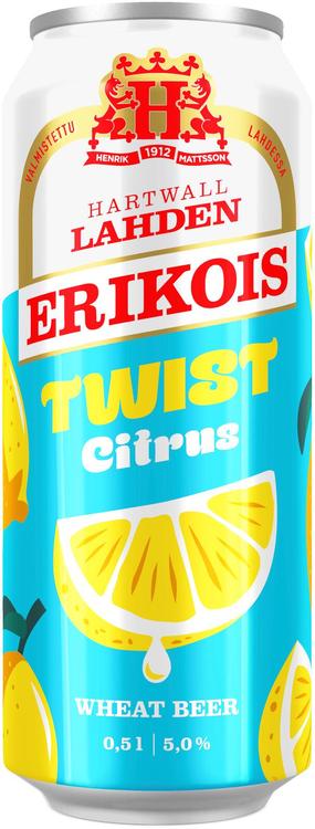 Lahden Erikois Twist Citrus Wheat olut 5% 0,5 l