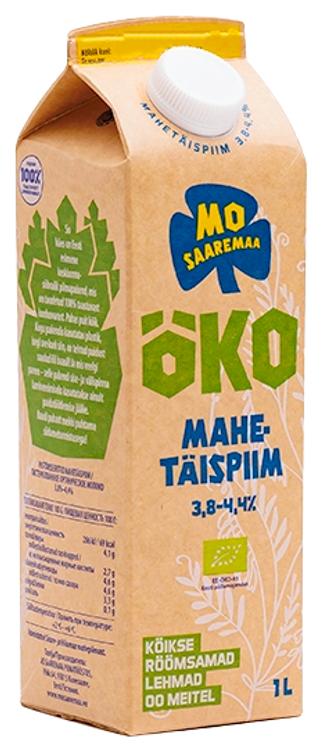 Öko mahetäispiim 3,8 - 4,4% 1L