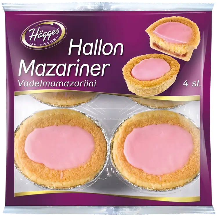 Hägges Vadelmamazariinit 220g