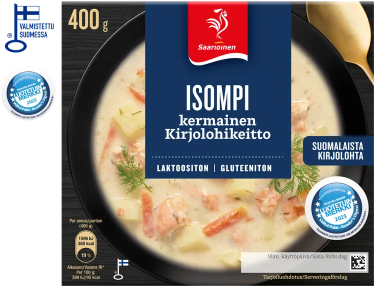 Saarioinen Isompi Kirjolohikeitto 400g