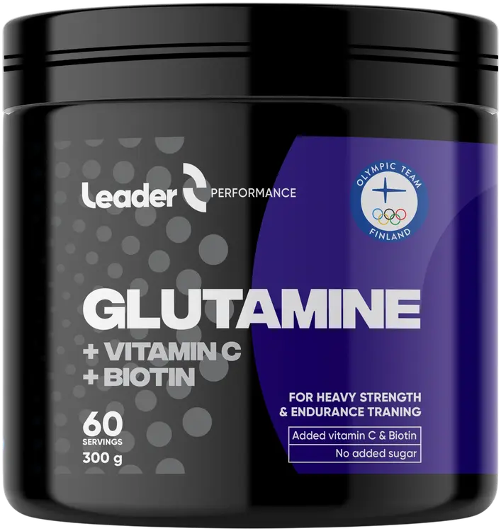 Leader Performance L-Glutamiini + C-vitamiini+ Biotiini urheilujuomajauhe 300 g