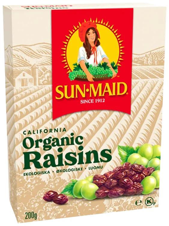 200g Sun-Maid Kalifornialainen kivetön luomurusina