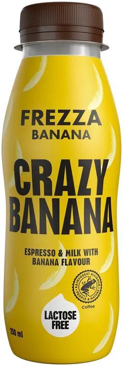 Frezza Crazy Banana 250 ml maitokahvijuoma banaani laktoositon