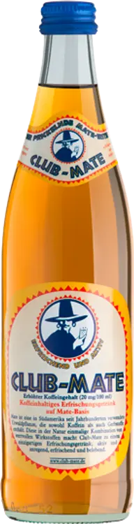 Club Mate 0,5l virvoitusjuoma, sisältää luonnollista kofeiinia