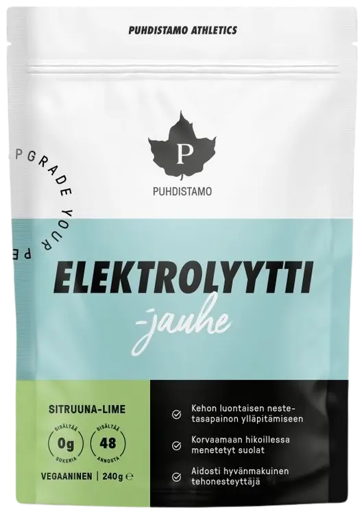 Puhdistamo Elektrolyyttijauhe Sitruuna Lime 240 g