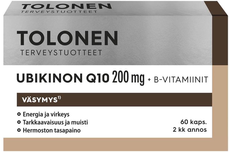 Tolonen Ubikinon Q10 200mg +B-vitamiinit 60kaps