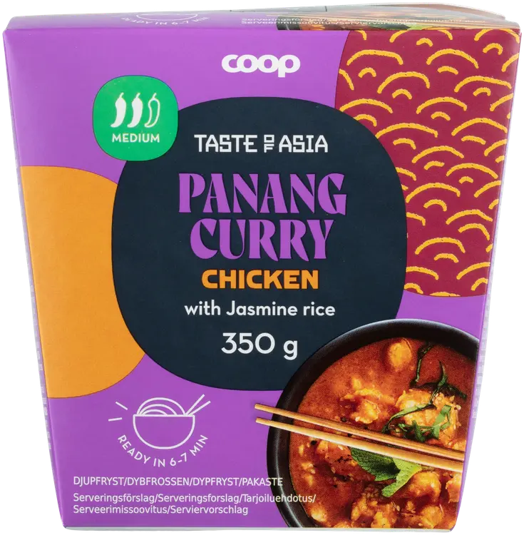 Coop Taste of Asia Panang Curry Chicken ateria 350 g pakaste