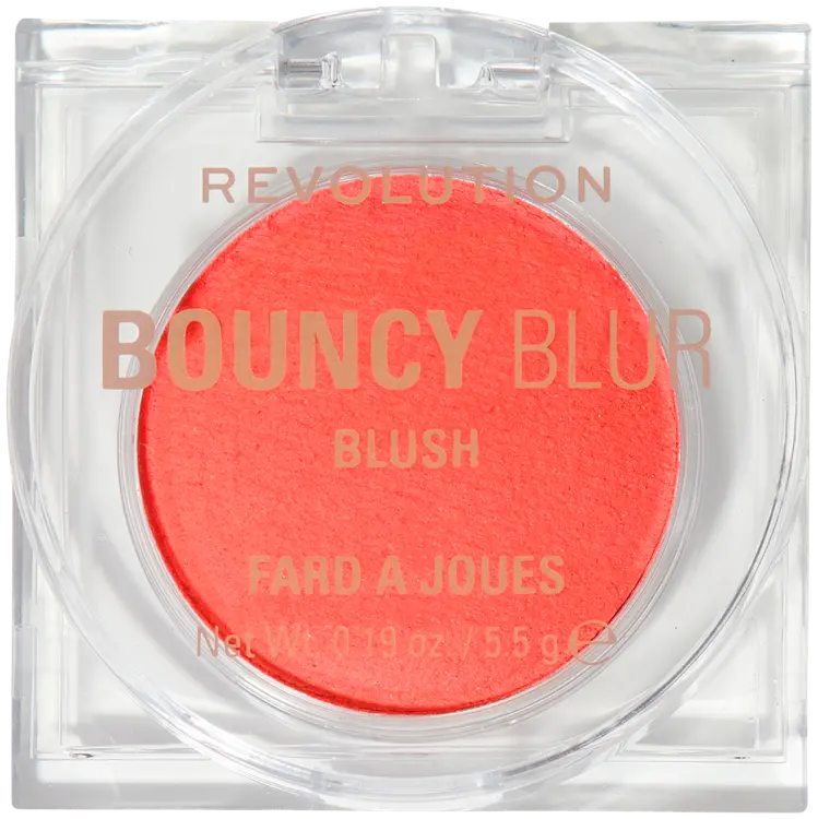 Revolution bouncy blur blush cheek+lip poski ja huulimeikkivoide 5,5g coral blur burst