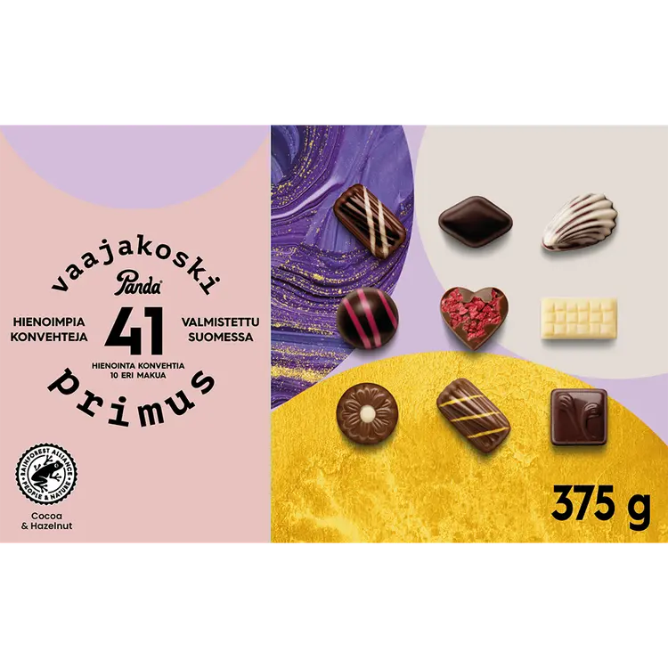 Panda Vaajakoski Primus suklaakonvehti 375g